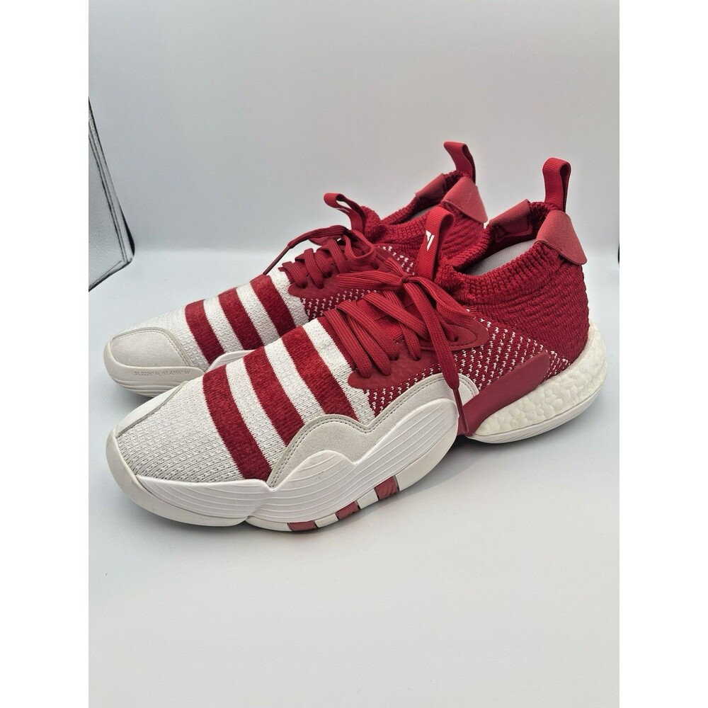 Adidas Trae‎ Young 2 Basketball Shoes Red White Knit Upper Men's 14